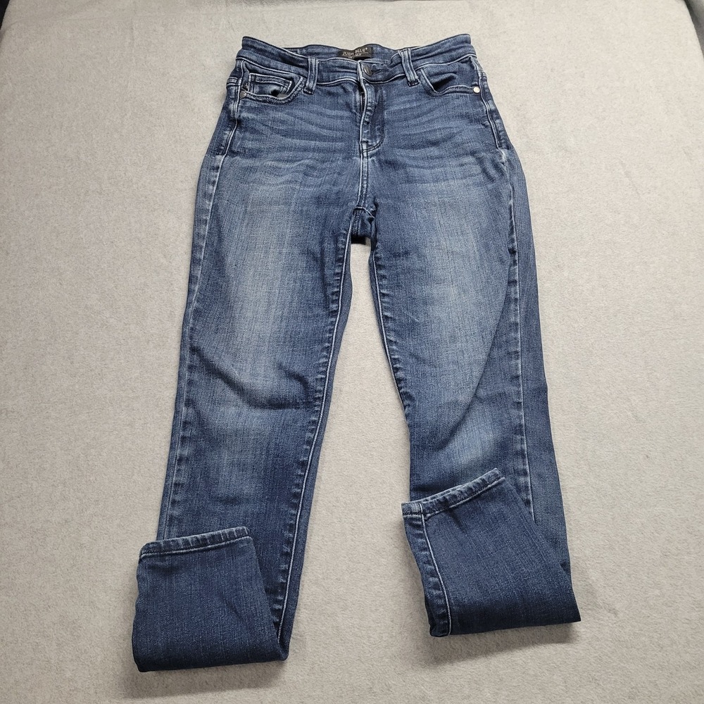 Judy Blue Skinny Fit Jeans Medium Wash Denim Size 5 27 Stretch Womens